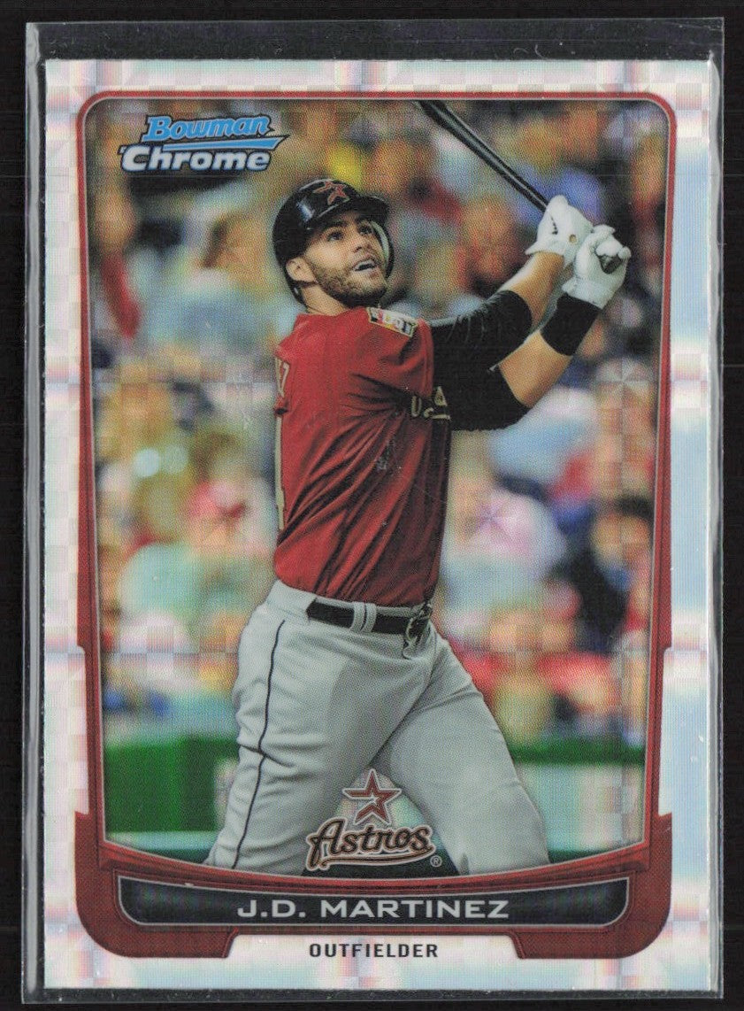 J.D. Martinez 2012 Bowman Chrome X-Fractor #68 Houston Astros