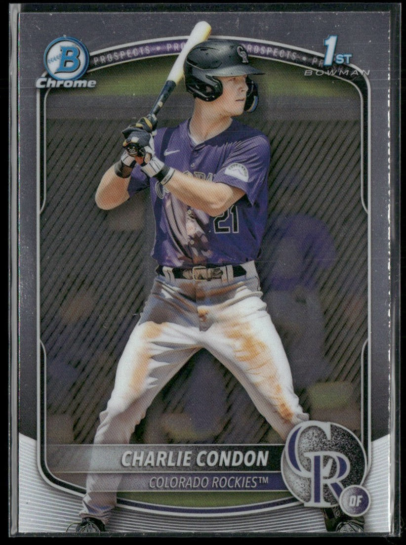 Charlie Condon 2025 Bowman Chrome 1st #BCP-75 Colorado Rockies