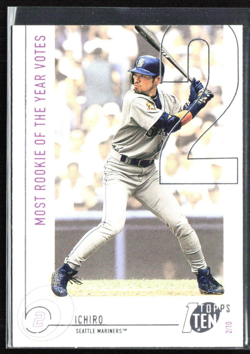 Ichiro 2002 Topps Ten Most ROTY Votes #122 Seattle Mariners