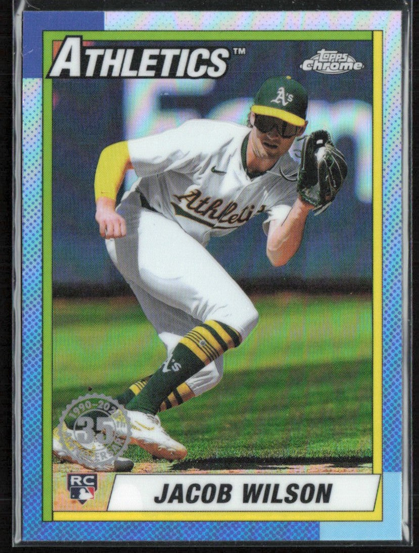 Jacob Wilson 2025 Topps Chrome 1990 RC #90CB-18 Oakland Athletics