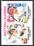 Aaron Judge / Trea Turner 2026 Topps Heritage League Leaders #1