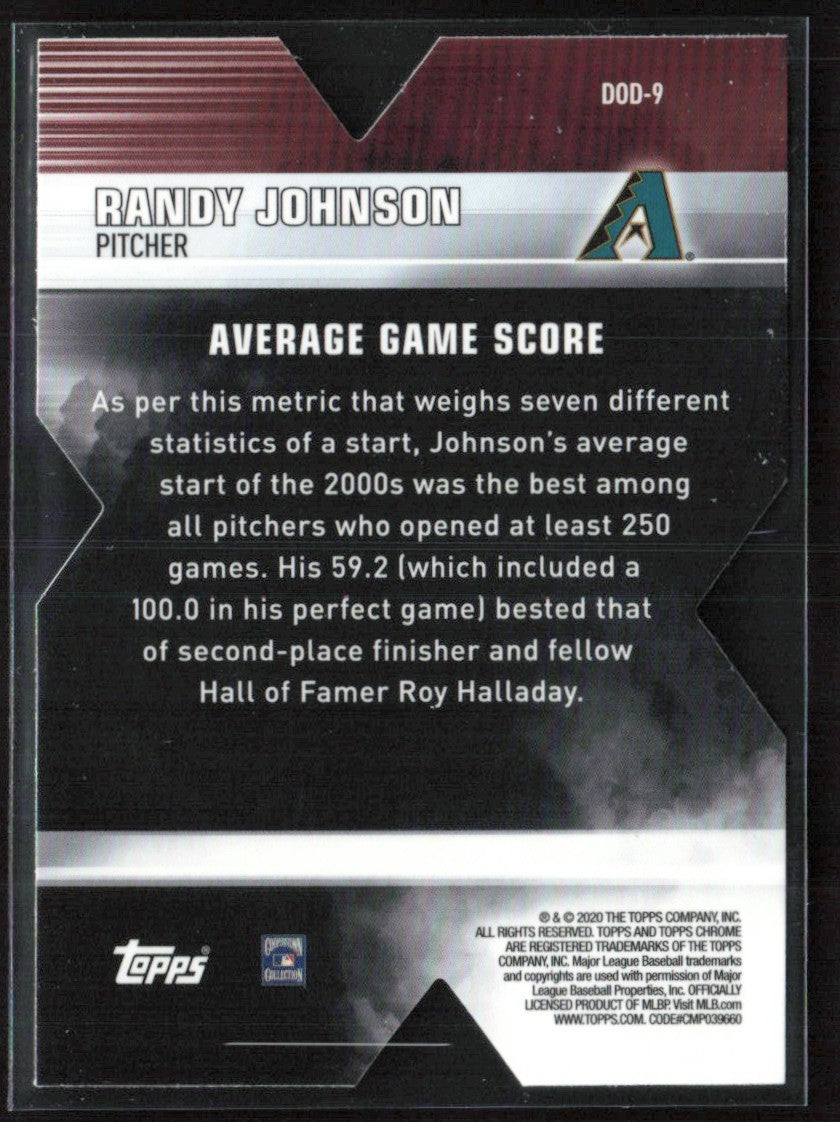 Randy Johnson 2020 Topps Chrome Decade of Dominance Die Cut #DOD-9
