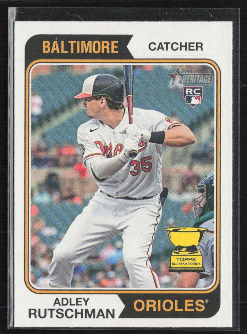 Adley Rutschman 2023 Topps Heritage RC #7 Baltimore Orioles