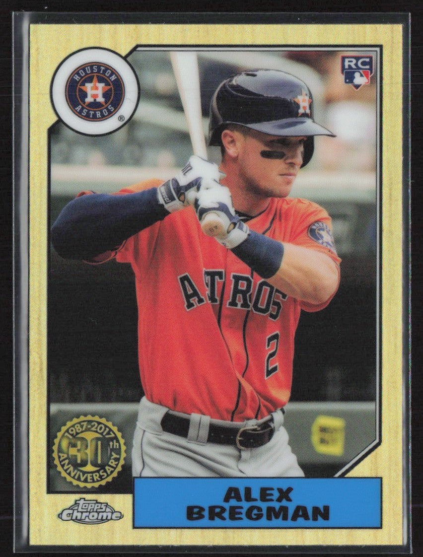 Alex Bregman 2017 Topps Chrome 1987 Design RC #87T-5 Houston Astros