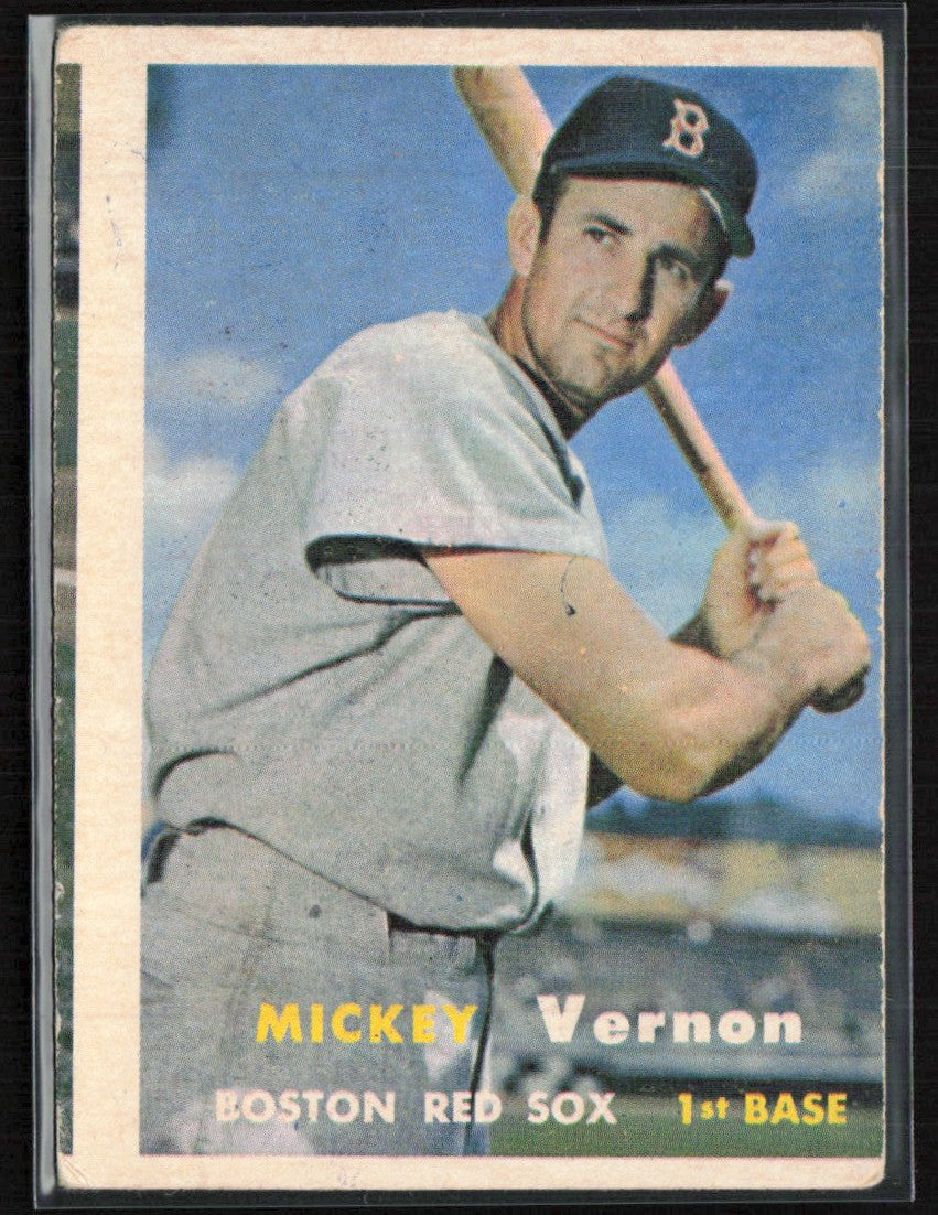Mickey Vernon 1957 Topps #92 Boston Red Sox