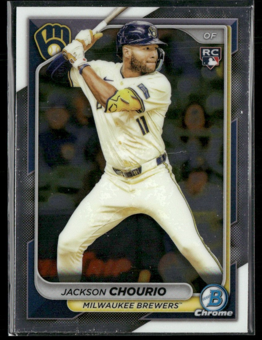 Jackson Chourio 2024 Bowman Chrome RC #69 Milwaukee Brewers