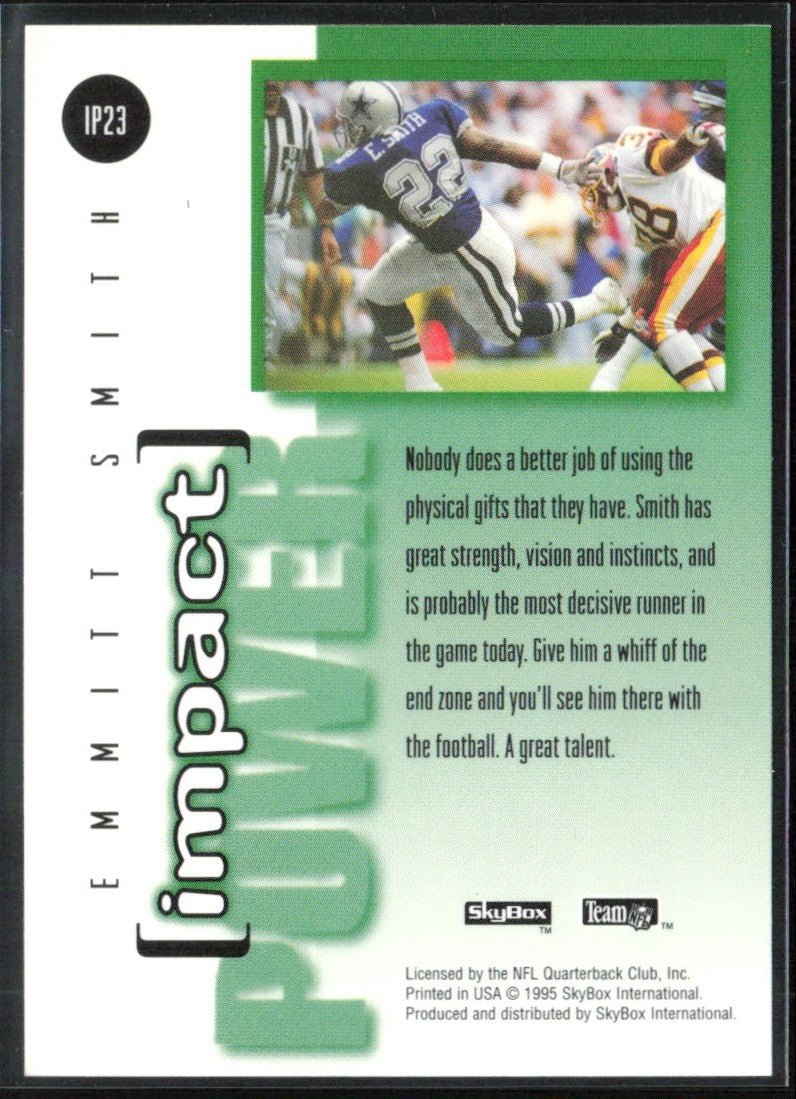 Emmitt Smith 1995 SkyBox Impact Power #IP23 Dallas Cowboys