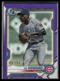 Ed Howard 2021 Bowman Chrome Purple Refractor /250 #BCP-12 Chicago Cubs