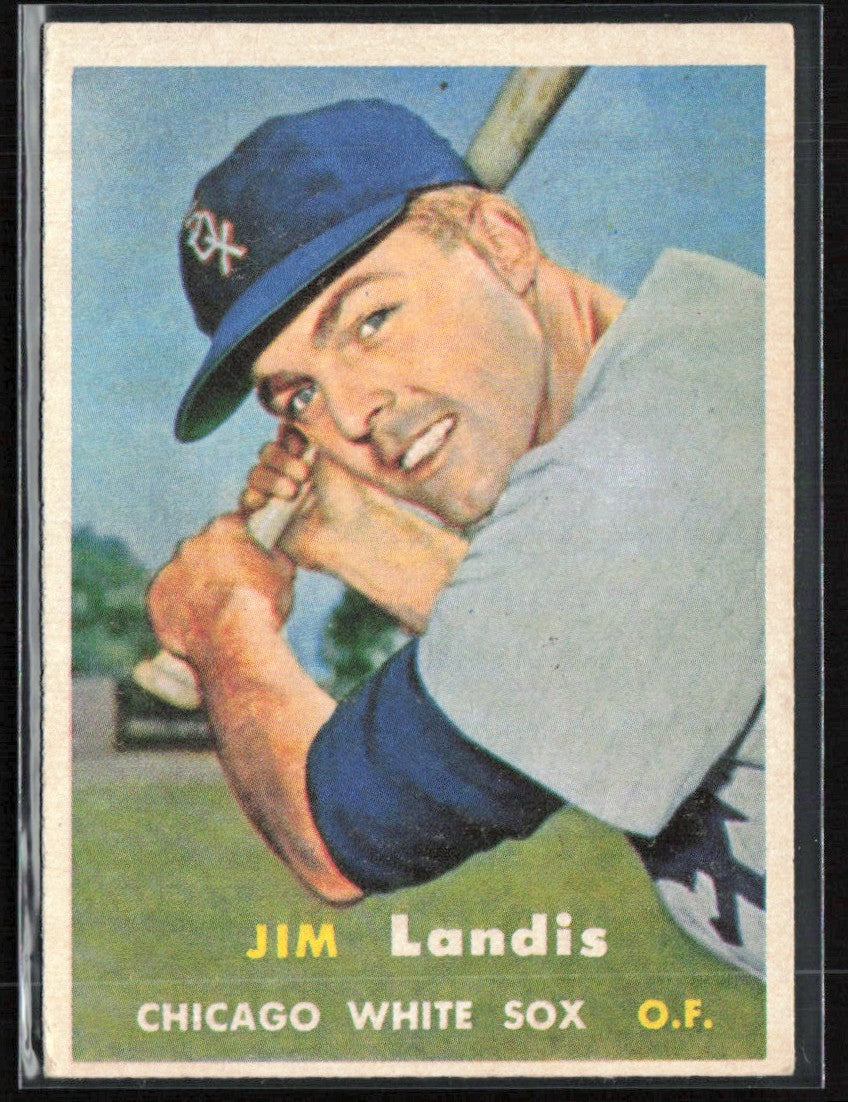 Jim Landis 1957 Topps RC #375 Chicago White Sox