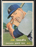 Jim Landis 1957 Topps RC #375 Chicago White Sox