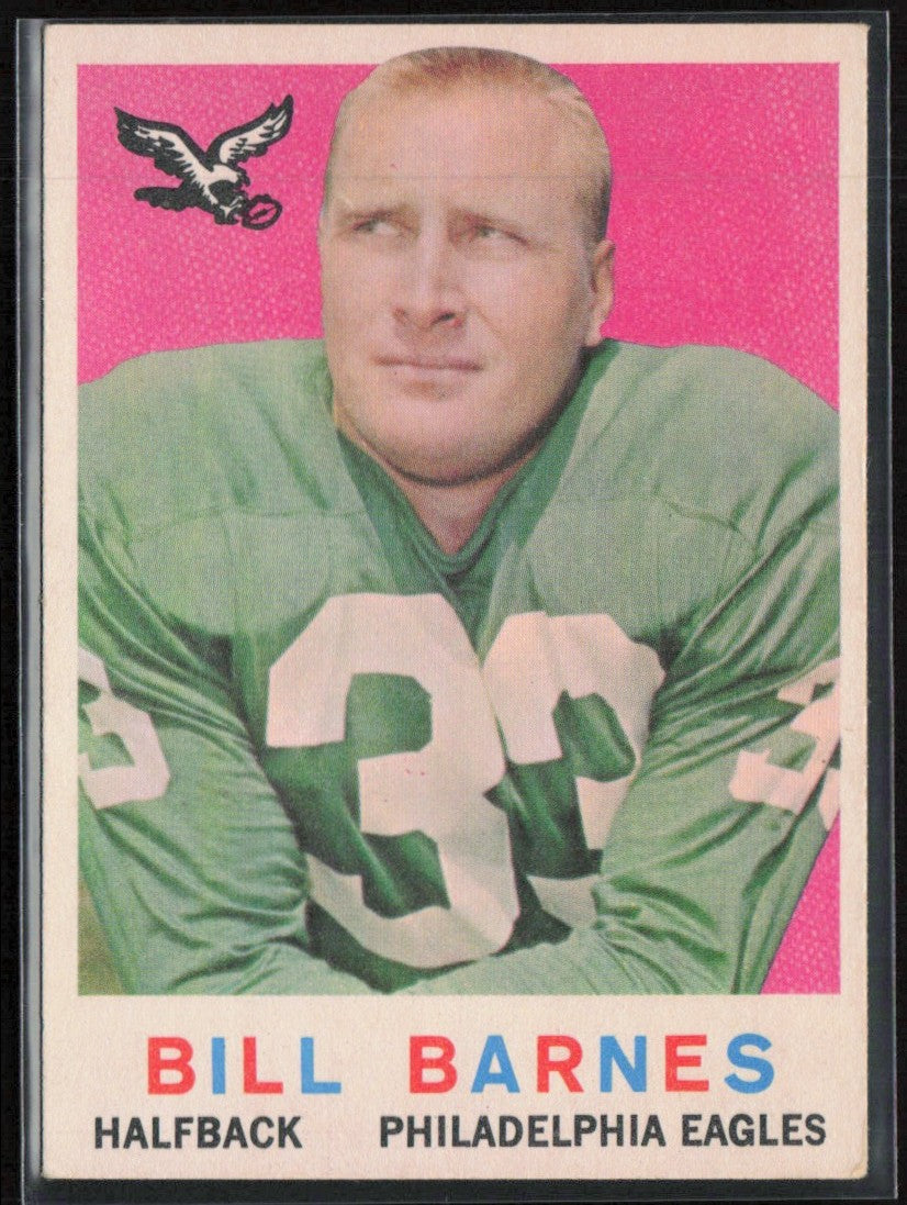 Bill Barnes 1959 Topps #25 Philadelphia Eagles