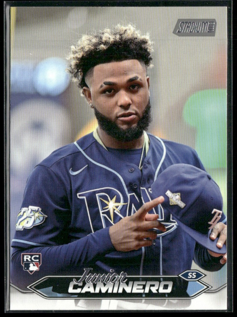 Junior Caminero 2024 Topps Stadium Club RC #223 Tampa Bay Rays