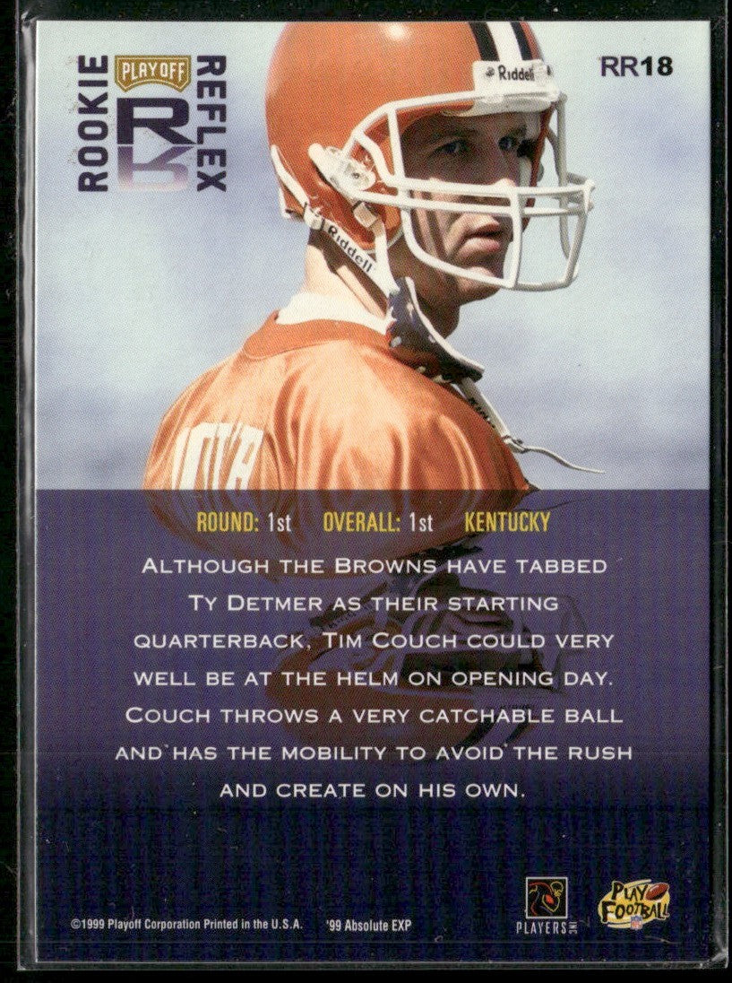 Tim Couch 1999 Playoff Absolute EXP Rookie Reflex RC #RR18 Cleveland Browns