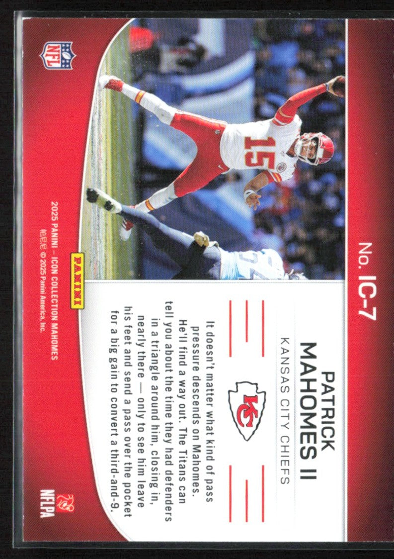 Patrick Mahomes II 2025 Panini Icon Collection Highlights #IC-7