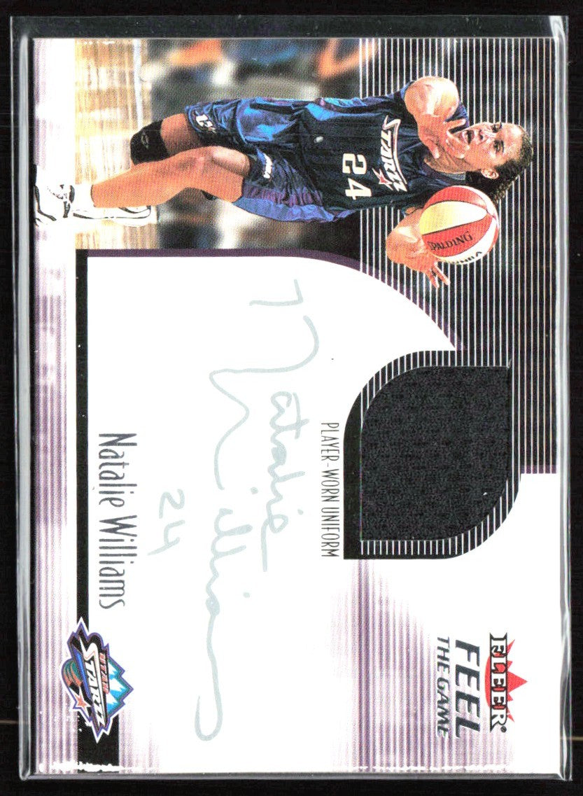 Natalie Williams 2001 Fleer Feel the Game Jersey Utah Starzz