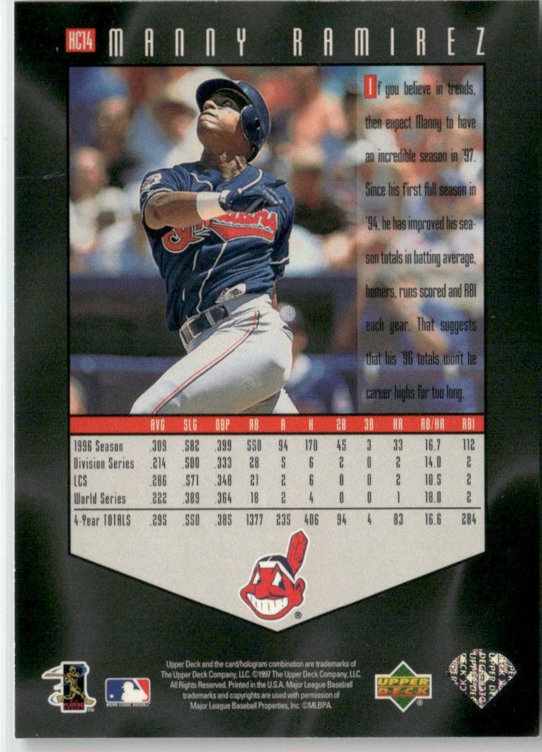 Manny Ramirez 1997 Upper Deck Hot Commodities #HC14 Cleveland Indians