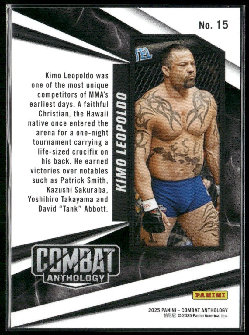 Kimo Leopoldo 2025 Panini Combat Anthology Red /199 #15