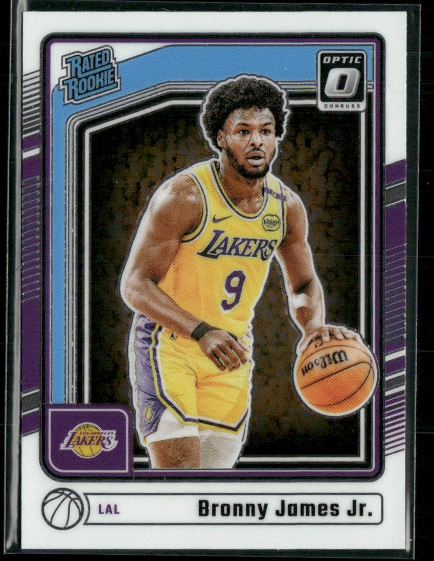 Bronny James Jr. 2024 Donruss Optic RC #282 Los Angeles Lakers