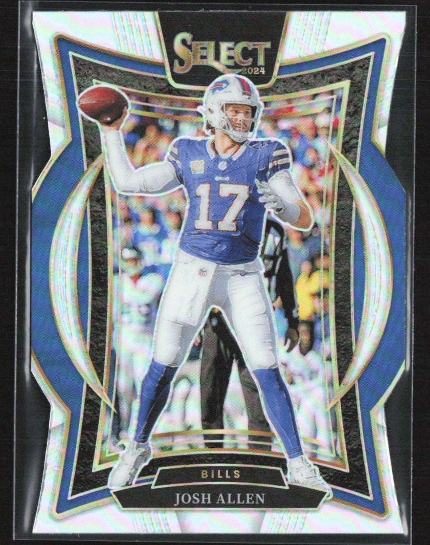 Josh Allen 2024 Panini Select Concourse Silver Prizm #34 Buffalo Bills