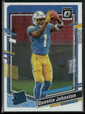 Quentin Johnston 2023 Donruss Optic RC #265 Los Angeles Chargers