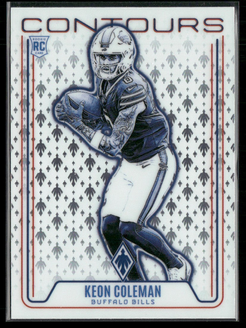 Keon Coleman 2024 Panini Phoenix Contours RC #CON-KCN Buffalo Bills