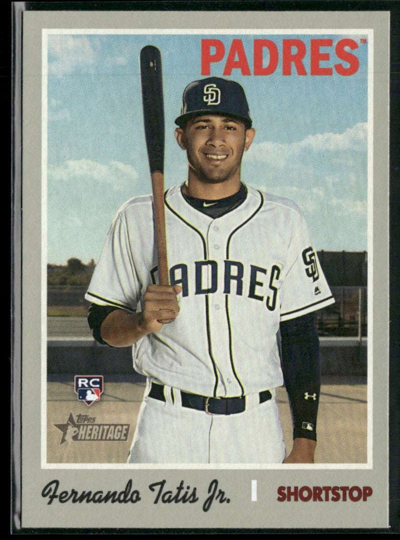 Fernando Tatis Jr. 2019 Topps Heritage High Number RC #517 San Diego Padres