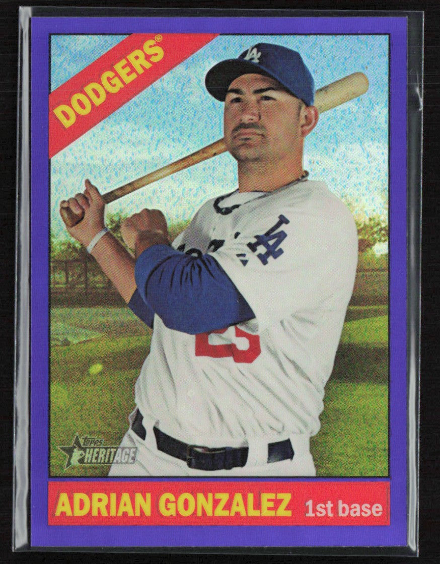 Adrian Gonzalez 2015 Topps Heritage Chrome Purple Refractor #THC-473
