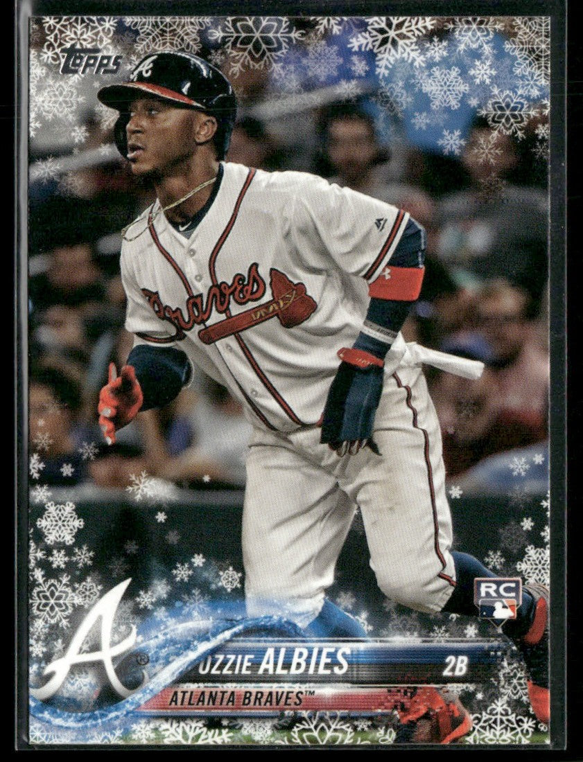 Ozzie Albies 2018 Topps Holiday RC #HMW140 Atlanta Braves
