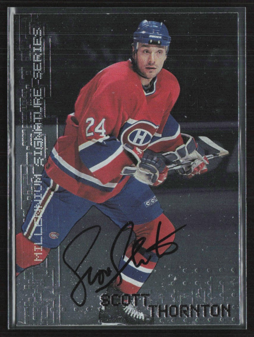 Scott Thornton 1999 In the Game Be a Player Millennium AUTO #135