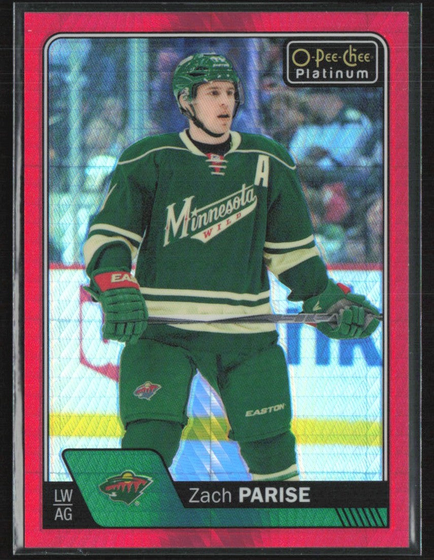 Zach Parise 2016 O-Pee-Chee Platinum Red Prism 192/199 #88 Minnesota Wild