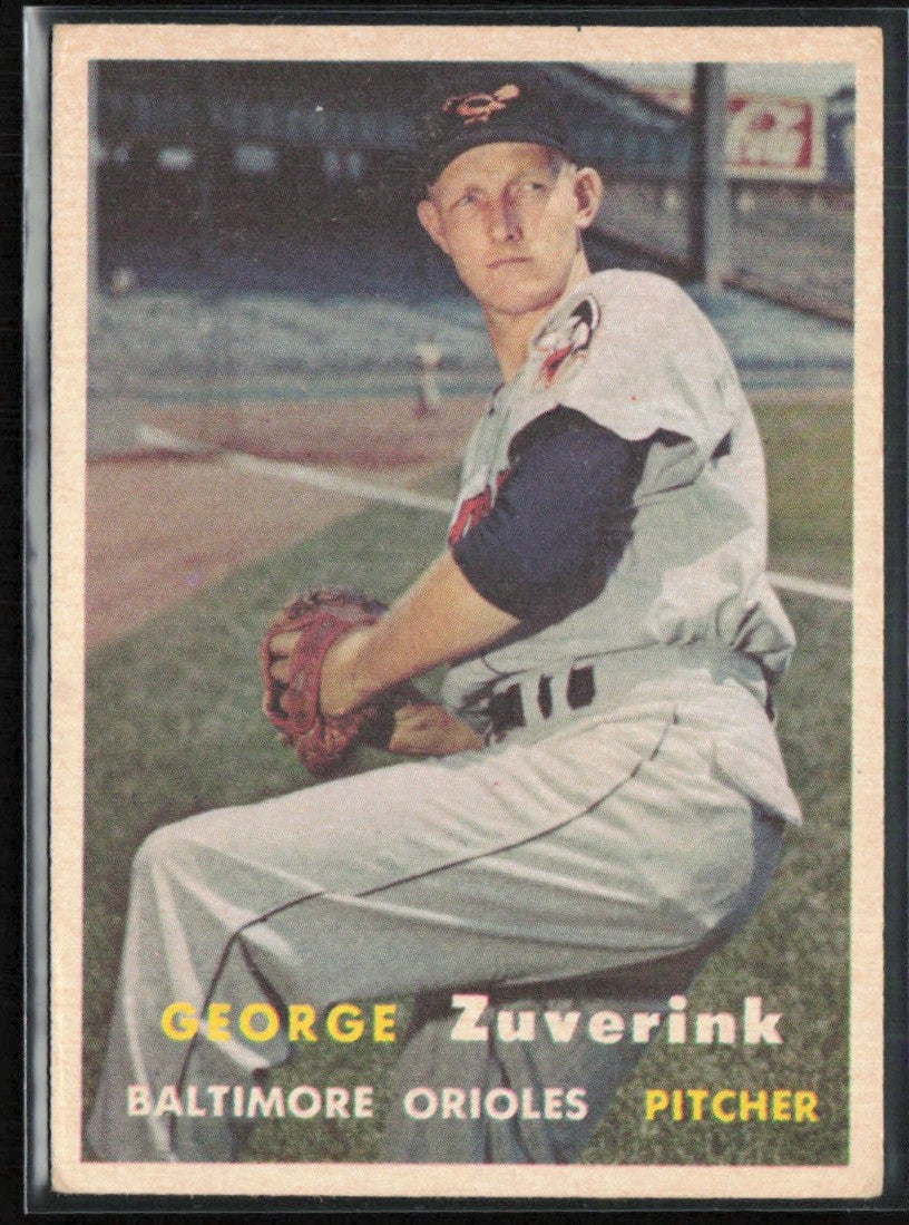 George Zuverink 1957 Topps #11 Baltimore Orioles