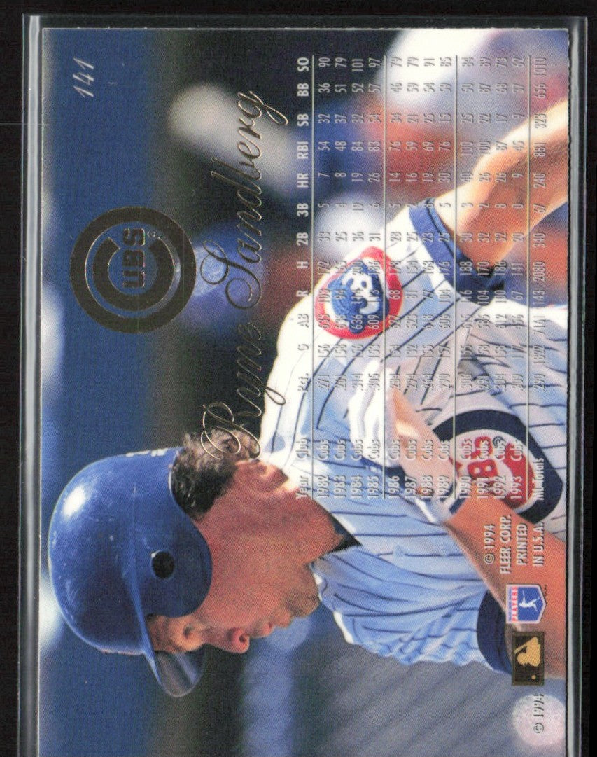 Ryne Sandberg 1994 Flair #141 Chicago Cubs