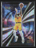 Anthony Davis 2022 Panini Select Thunder Lane Silver Prizm #7 Los Angeles Lakers