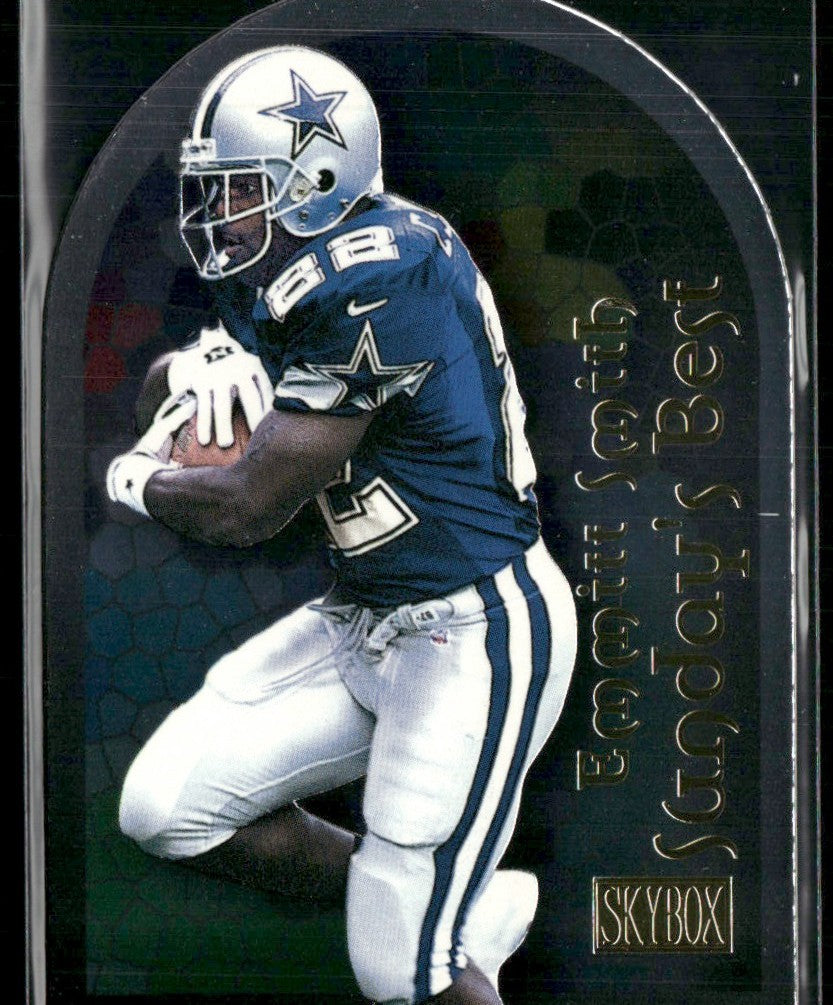 Emmitt Smith 2000 Skybox Sunday's Best Die Cut #7SB Dallas Cowboys