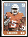 Bijan Robinson 2021 Onyx Vintage College Football RC #CFB1 Texas Longhorns