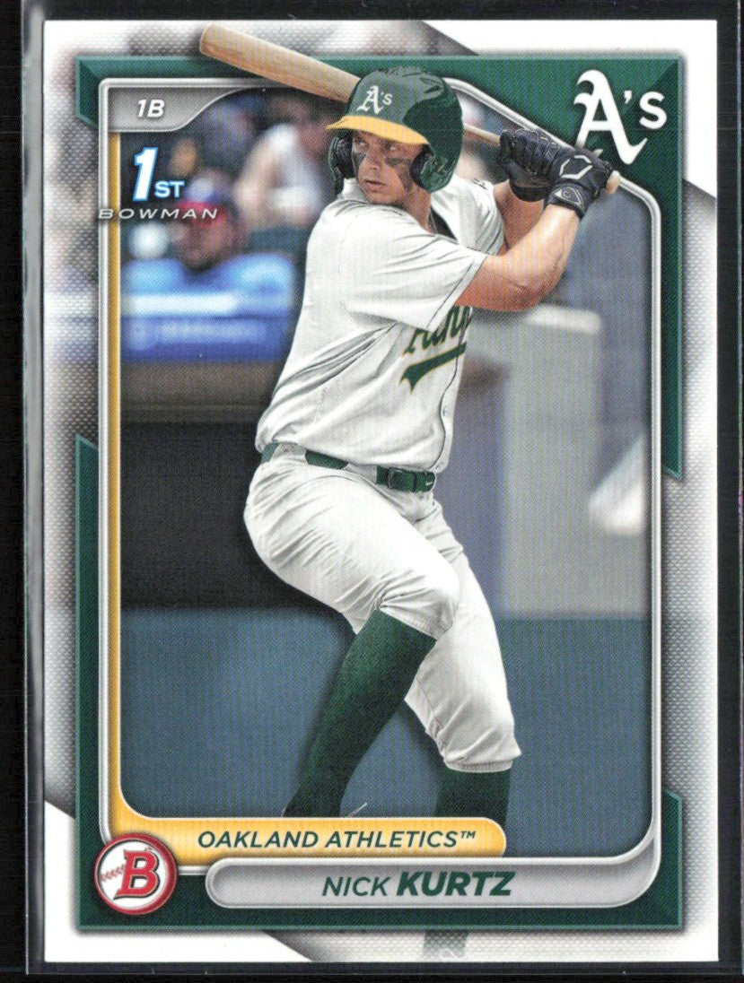Nick Kurtz 2024 Bowman Draft #BD-56 Oakland Athletics