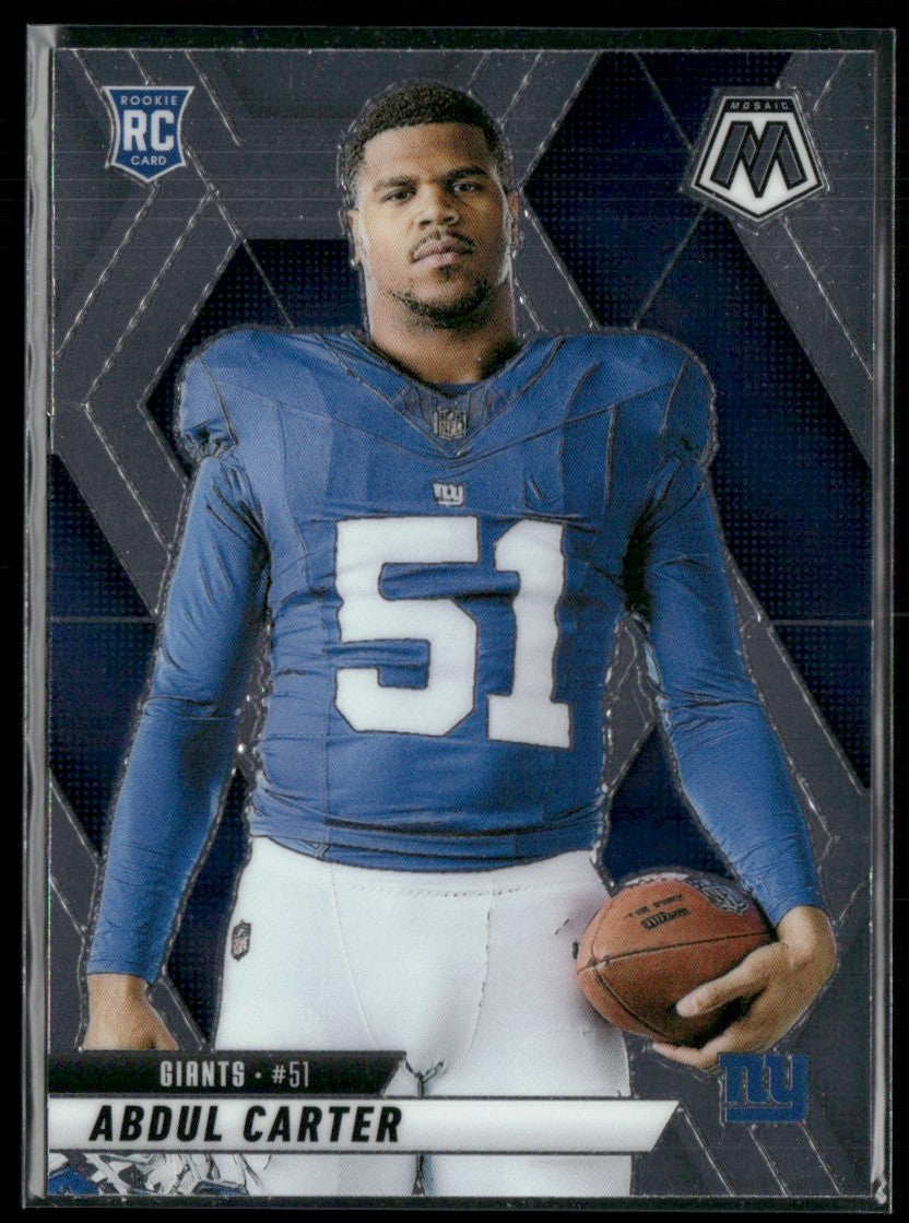 Abdul Carter 2025 Panini Mosaic Rookie Variations RC #282 New York Giants