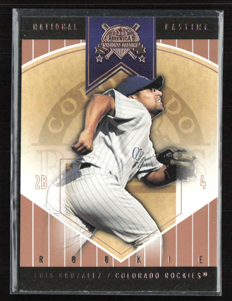 Luis Gonzalez 2004 Fleer National Pastime RC /699 #89 Colorado Rockies