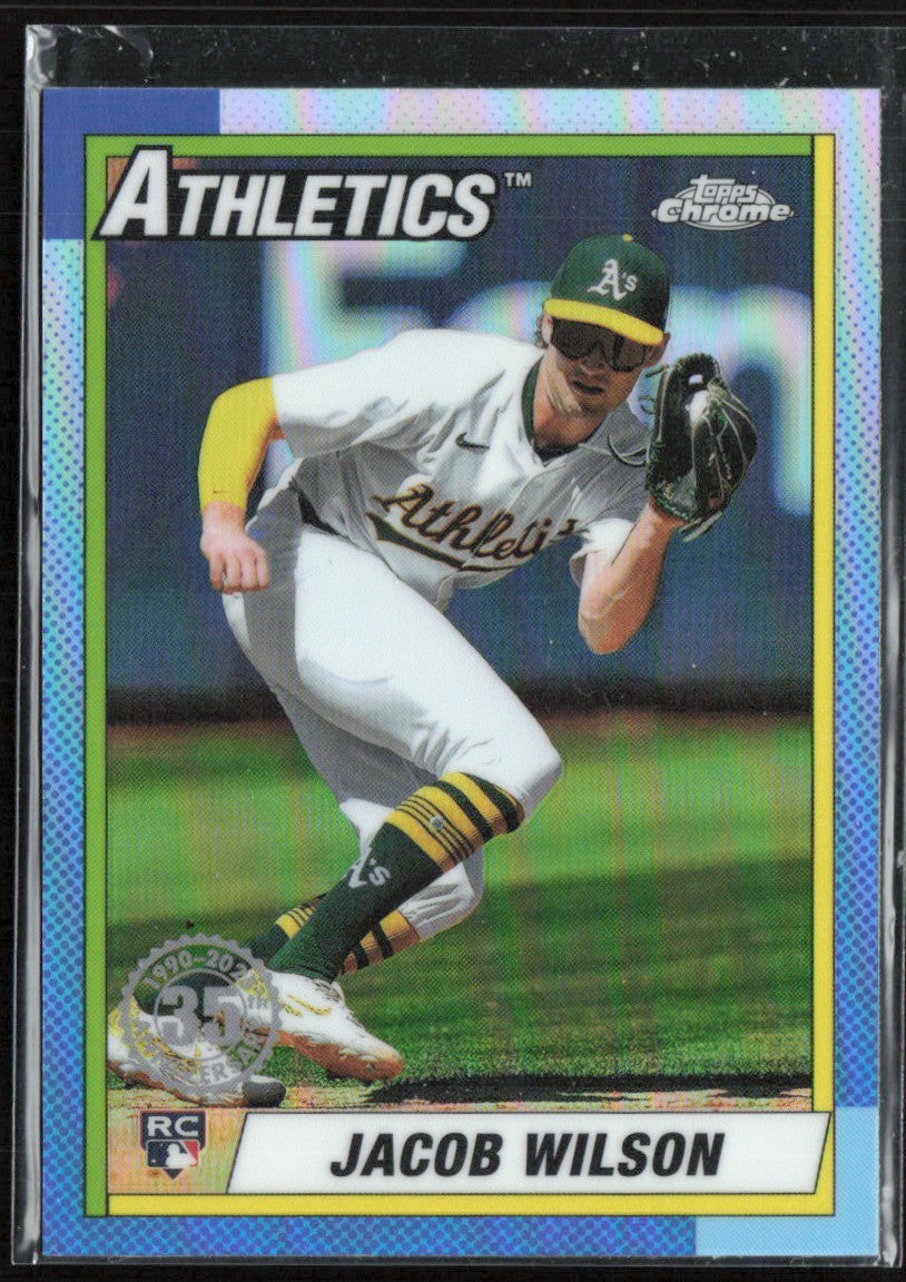 Jacob Wilson 2025 Topps Chrome 1990 RC #90CB-18 Oakland Athletics