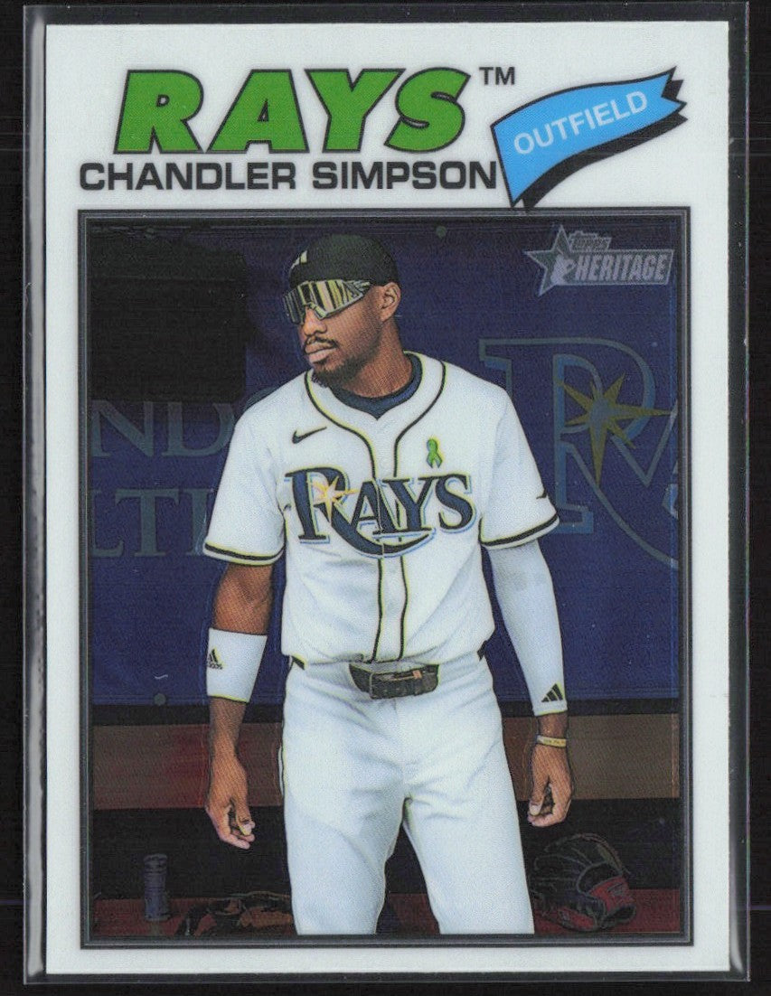 Chandler Simpson 2026 Topps Heritage Chrome #58 Tampa Bay Rays