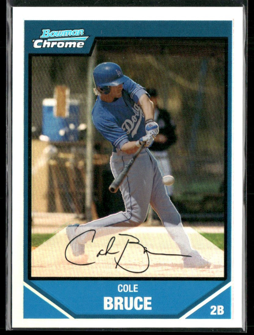 Cole Bruce 2007 Bowman Chrome Prospects Refractor /500 #BC187