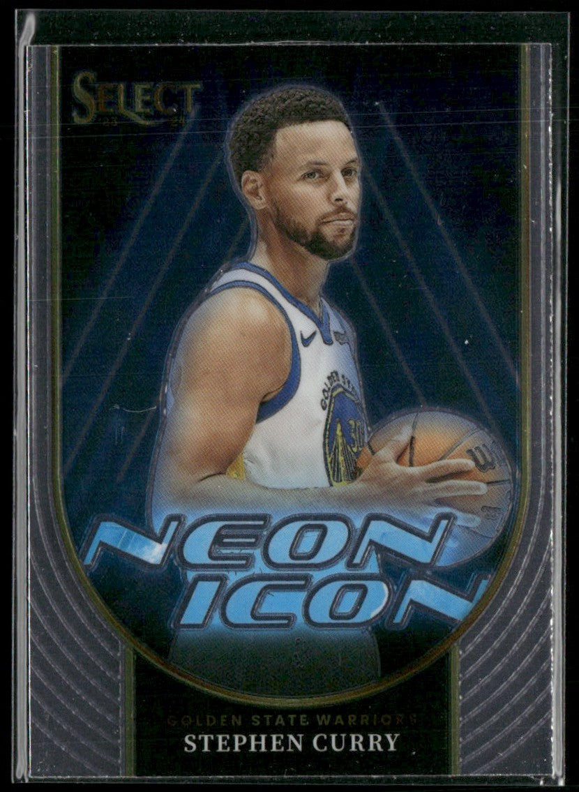 Stephen Curry 2023 Panini Select Neon Icon #4 Golden State Warriors