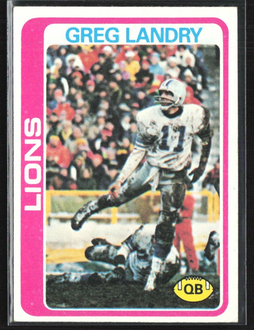 Greg Landry 1978 Topps #316 Detroit Lions