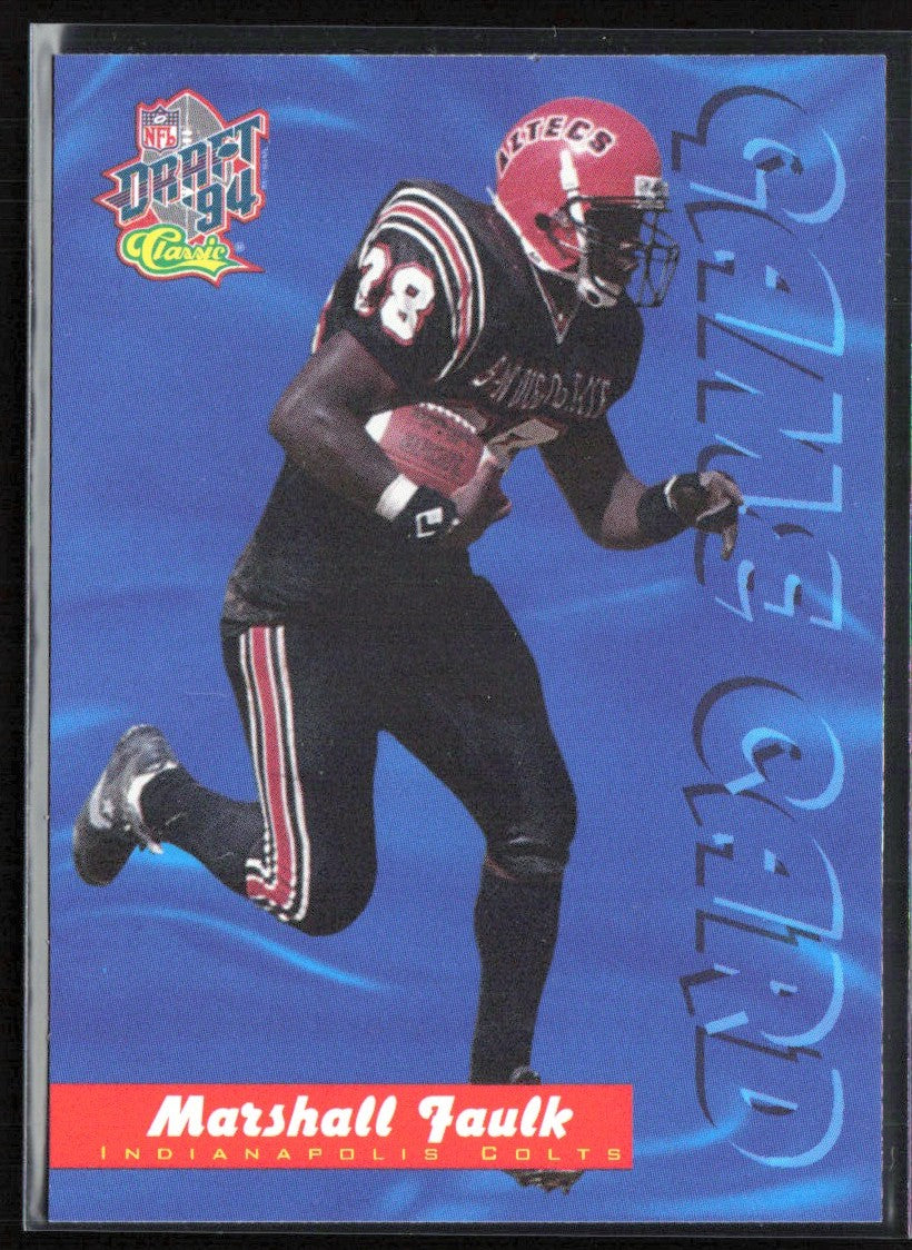 Marshall Faulk 1994 Classic NFL Draft Stars Game Card #5 Indianapolis Colts
