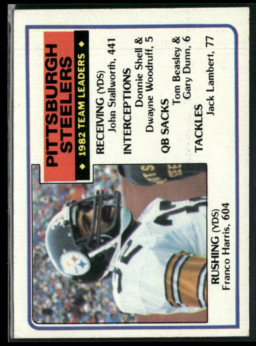 Franco Harris 1983 Topps #355 Pittsburgh Steelers
