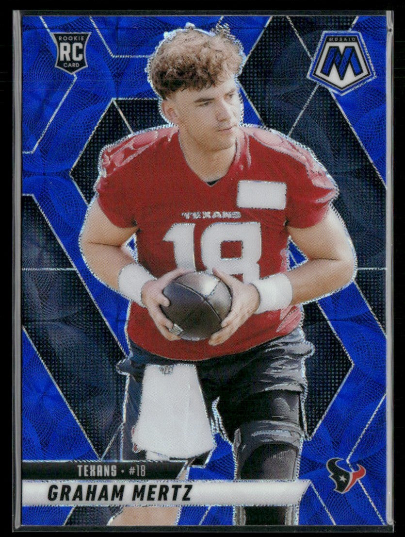 Graham Mertz 2025 Panini Mosaic Blue Scope RC #392 Houston Texans