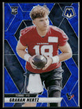 Graham Mertz 2025 Panini Mosaic Blue Scope RC #392 Houston Texans
