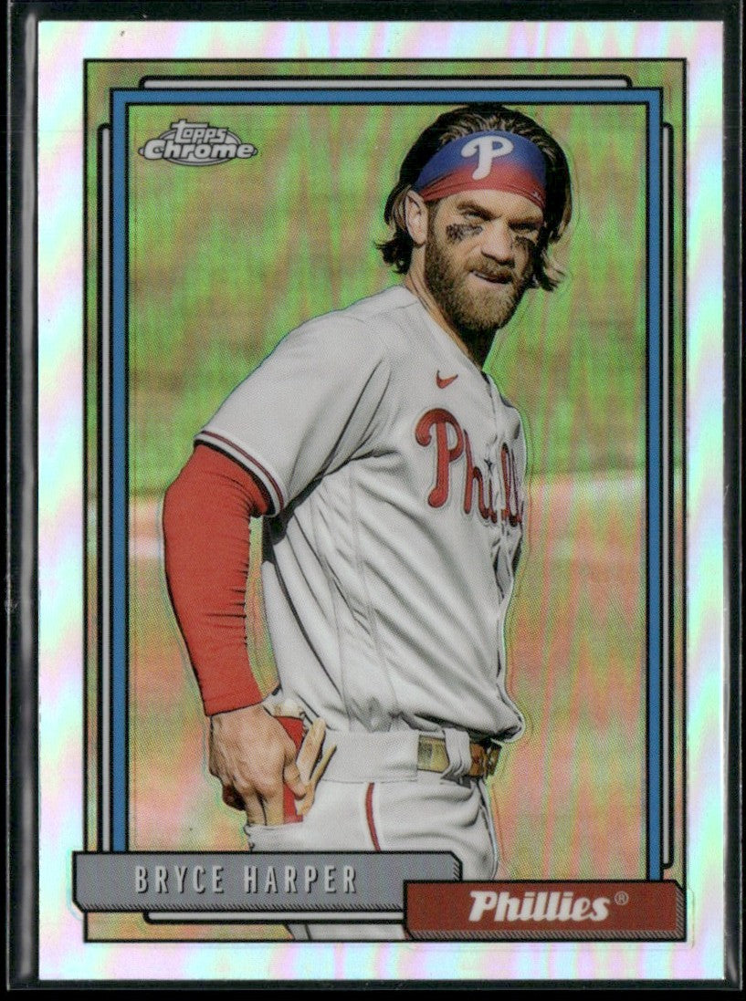 Bryce Harper 2021 Topps Update 1992 Redux Chrome #TC92-35 Philadelphia Phillies