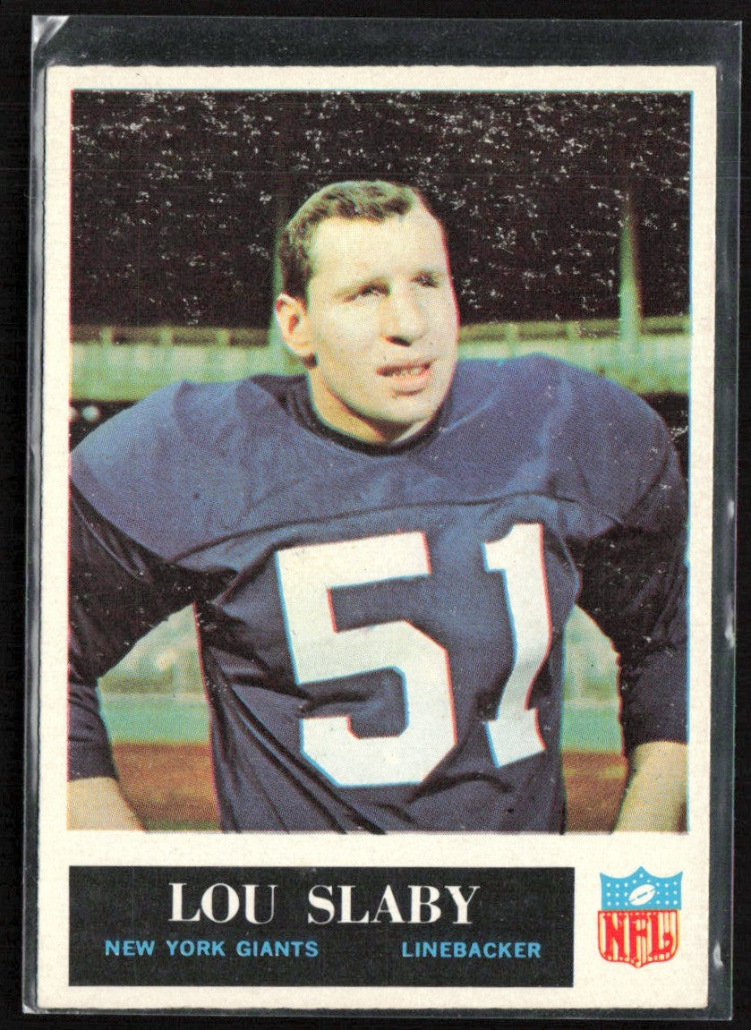 Lou Slaby 1965 Philadelphia RC #121 New York Giants