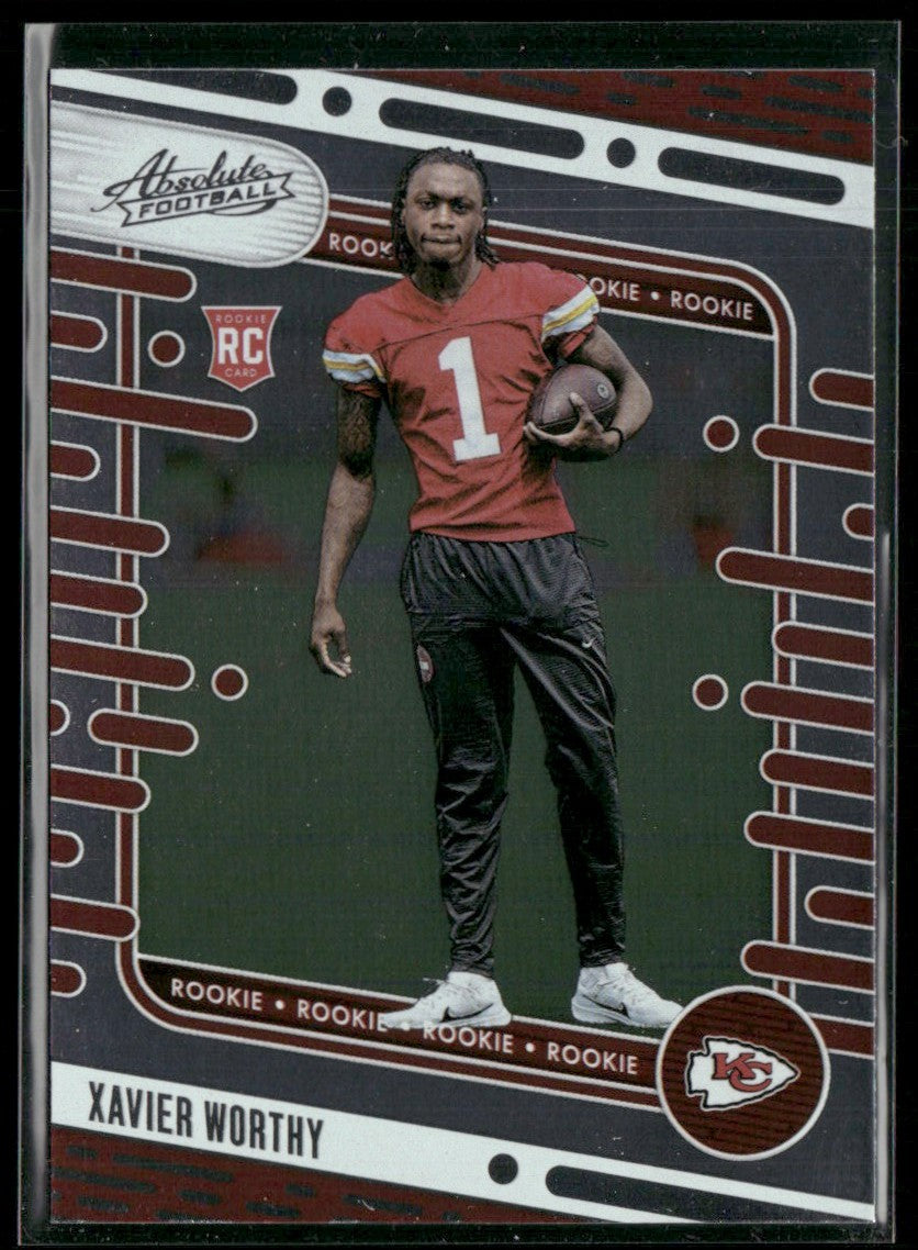 Xavier Worthy 2024 Panini Absolute RC #128 Kansas City Chiefs